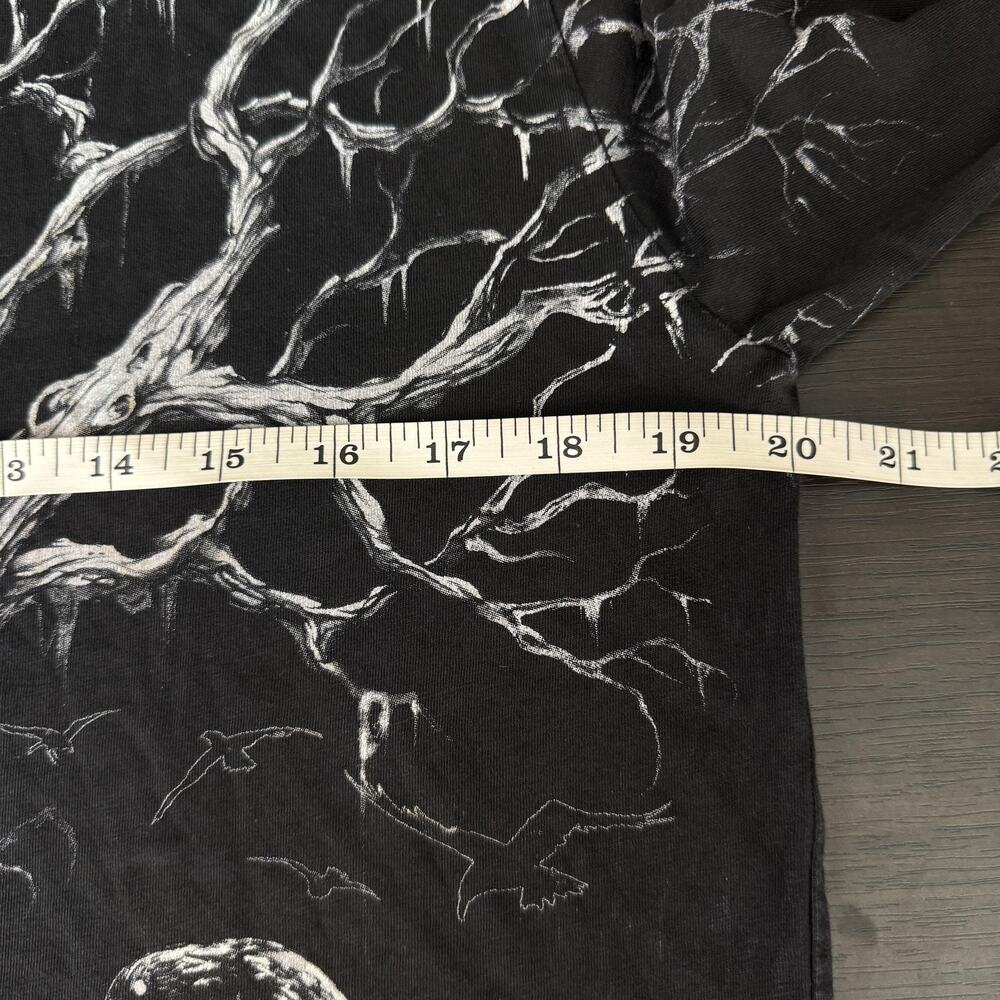 Affliction Haunted Mound Sematary Shirt Mens Medium Long Sleeve Graphic Tee NEW - Picture 7 of 9